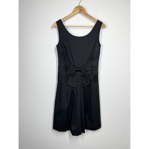 Kate Spade Black Bow Front Dress Size 6 Sleeveless - Picture 1 of 4